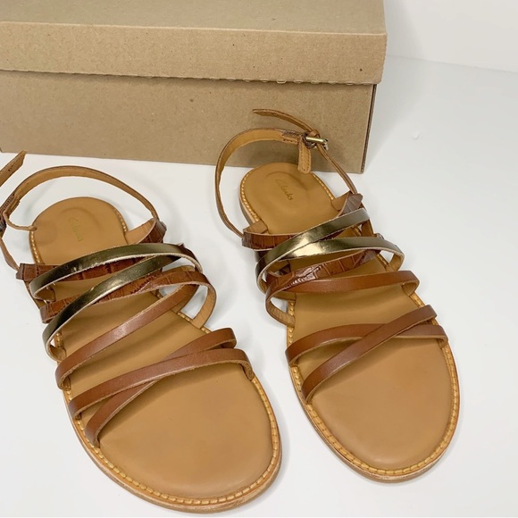 Clarks Karsea Ankle Tan Combo Women’s Sandals - Picture 3 of 4